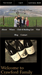 Mobile Screenshot of crawfordfamilywines.com